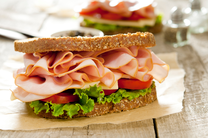 ham sandwich, 6 healthy lunch swaps for a healthy midday meal by healthista