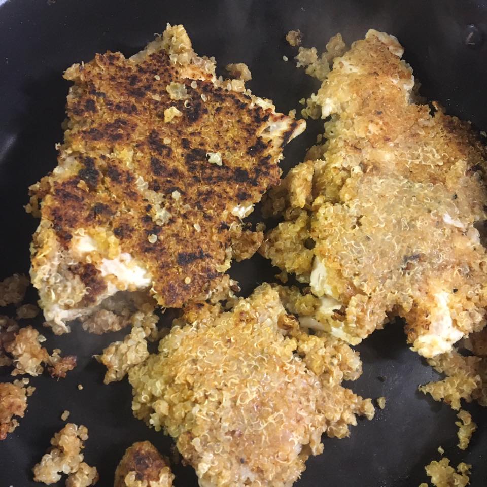 how to cook healthy for beginners, southern style quinoa coated chicken, joe wicks lean in 15 the body coach, by healthista (3)