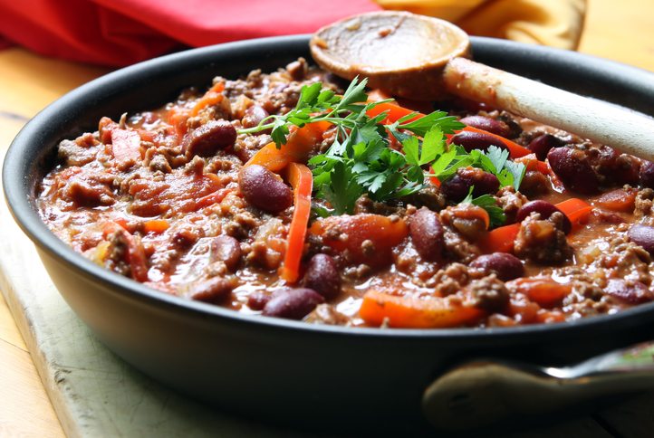 beef chili and bell peppers top 10 tips simple tips to make sure you eat 10-a-day, by healthista.com