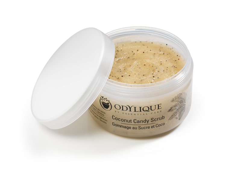 odylique coconut candy scrub, 6 best body scrubs without microbeads by healthista