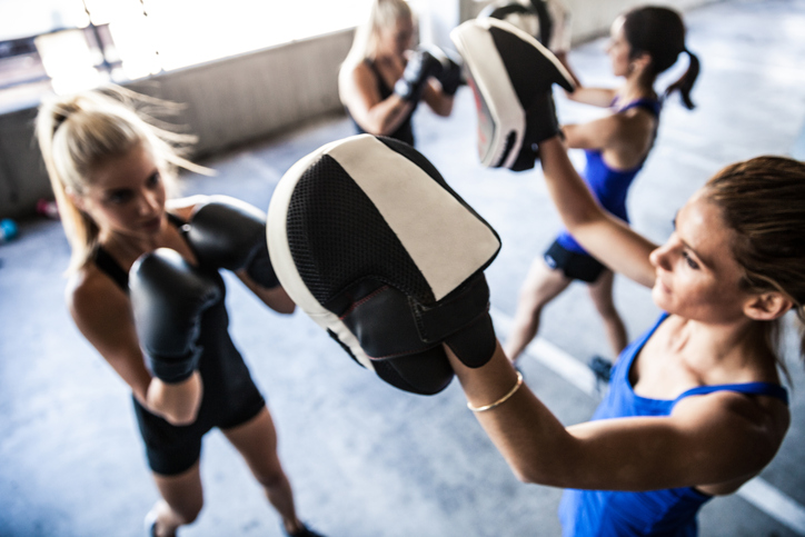 pad work women, Boxing boutiques the biggest fitness trend for women right now by healthista