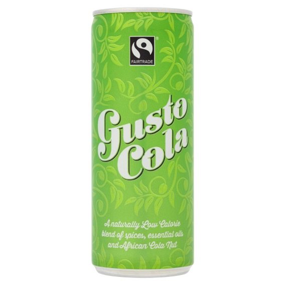 Gusto Cola, best fairtrade foods, by healthista.com