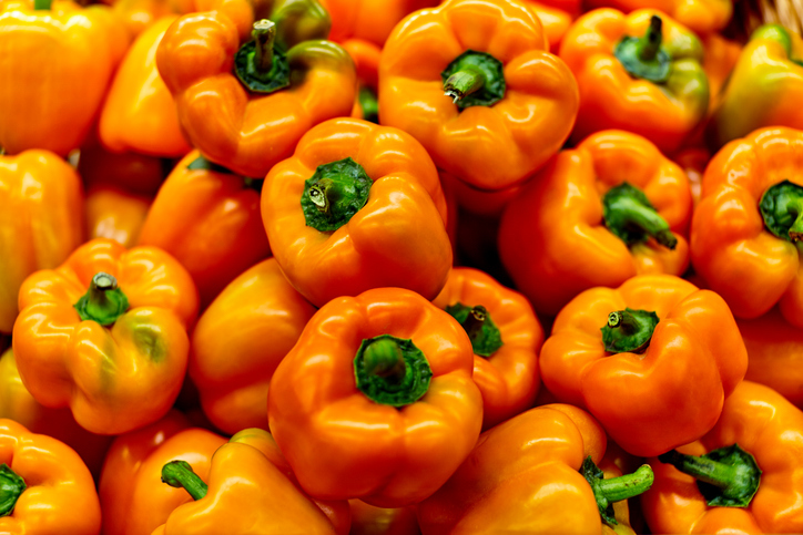 orange bell peppers What to eat for a healthy smile Healthista