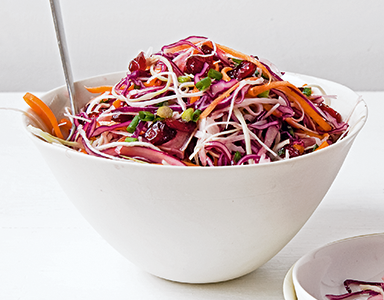 coleslaw featured, Meat-free Monday recipes coleslaw with cranberries and maple syrup by healthista