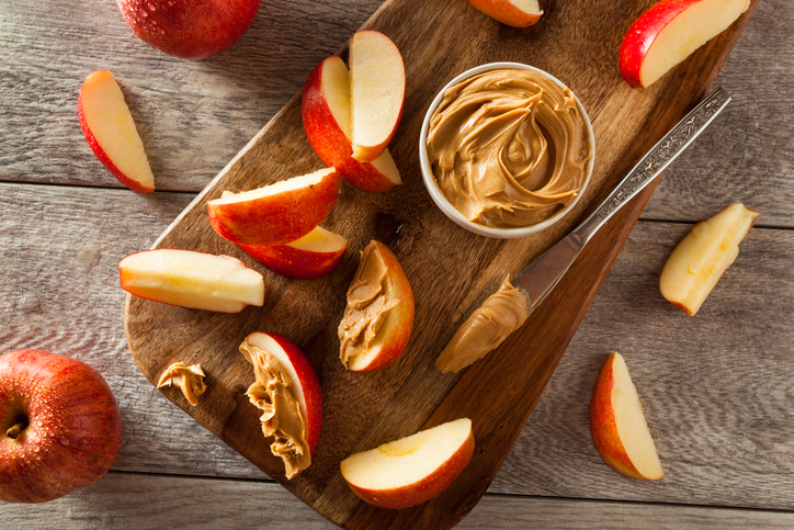 apple with nut butter, sugar-free diet diaries by healthista