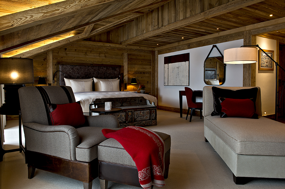 spa bedroom, spa of the week Alpina Gstaad by healthista