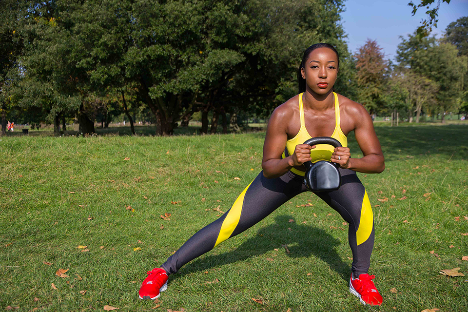 Leggings yellow stripes, ILU Fitwear by healthista