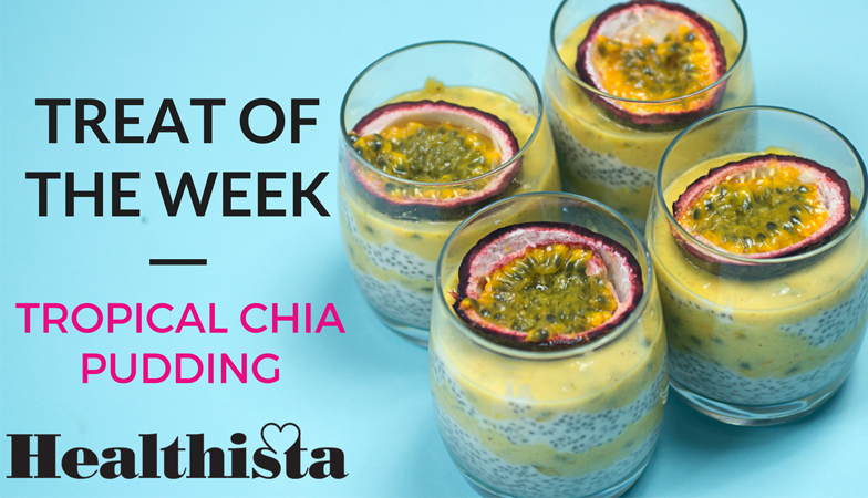 Chia pudding recipe with passionfruit and almond butter