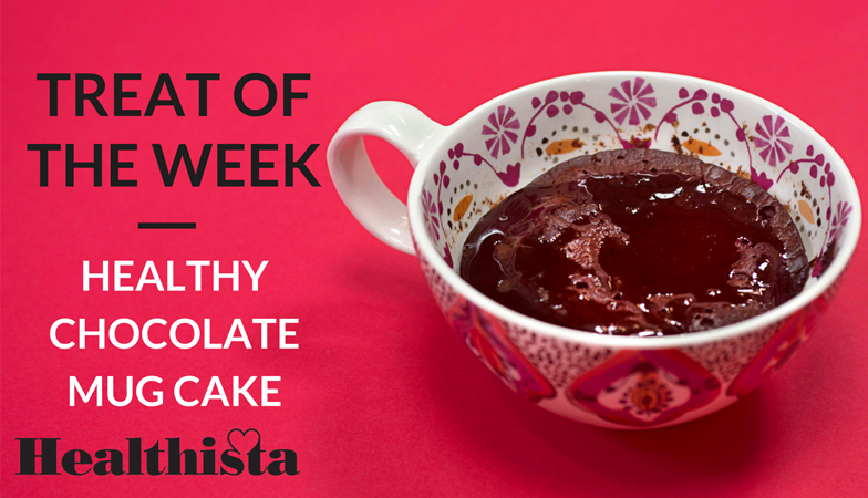 Chocolate mug cake made healthy – treat of the week