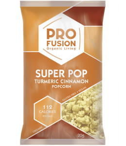 profusion, organic turmeric and cinnamon popcorn by healthista.com