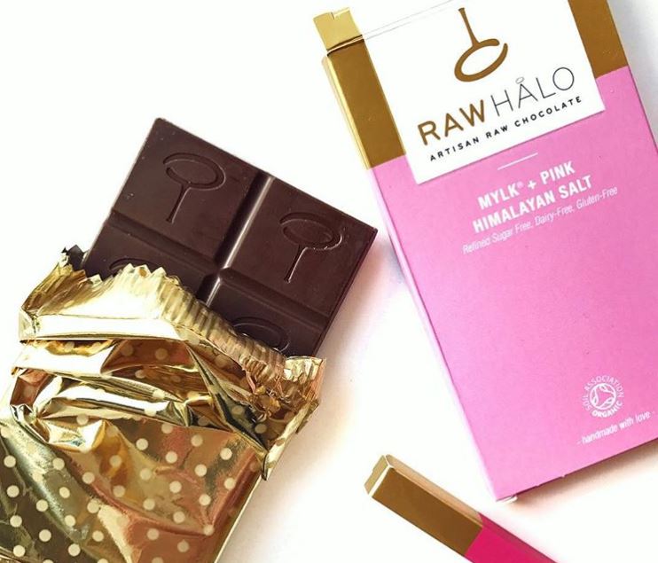 We love Raw Halo vegan chocolate that uses as little as three ingredients, by healthista.com 2