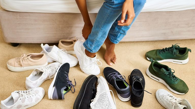 trainers-on-floor best trainers fashionable and functional from workout to post-work drinks by healthista