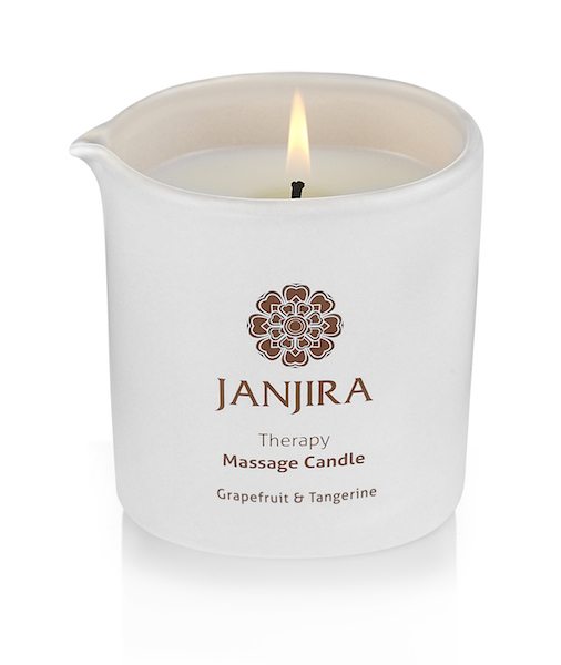 janjira grapefruit & tangerine candle to help you relax this autumn