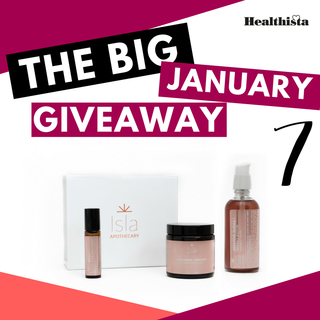 Healthista Big January Giveaway Isla Apothecary Win