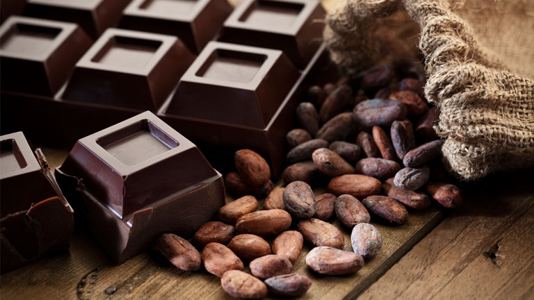 cacao-beans-and--dark-chocolate,-30-weight-loss-tips-in-30-days---#10-dark-chocolate-by-healthista.com