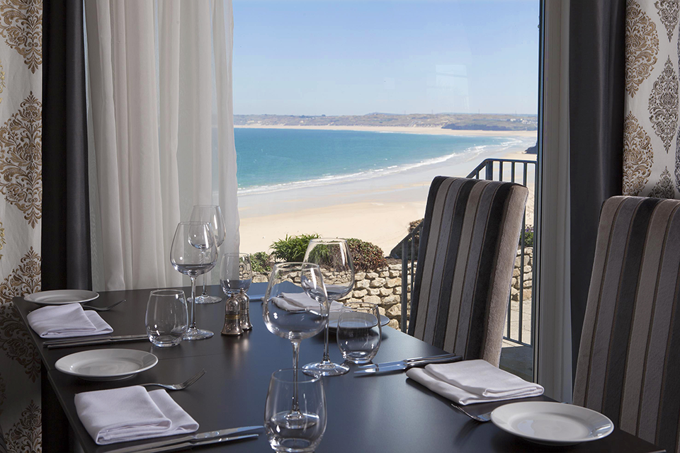 dining area, carbis bay hotel cornwall spa of the week by healthista