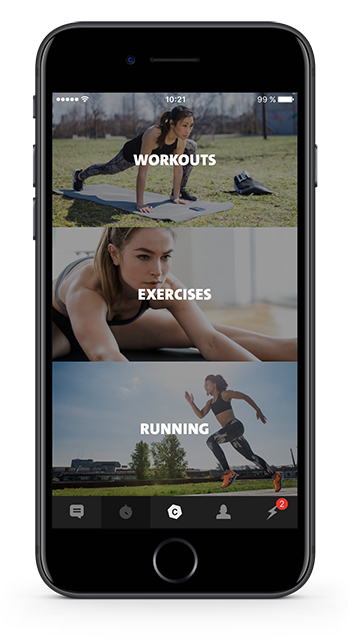 freeletics phone image, best health apps of 2018 by healthista