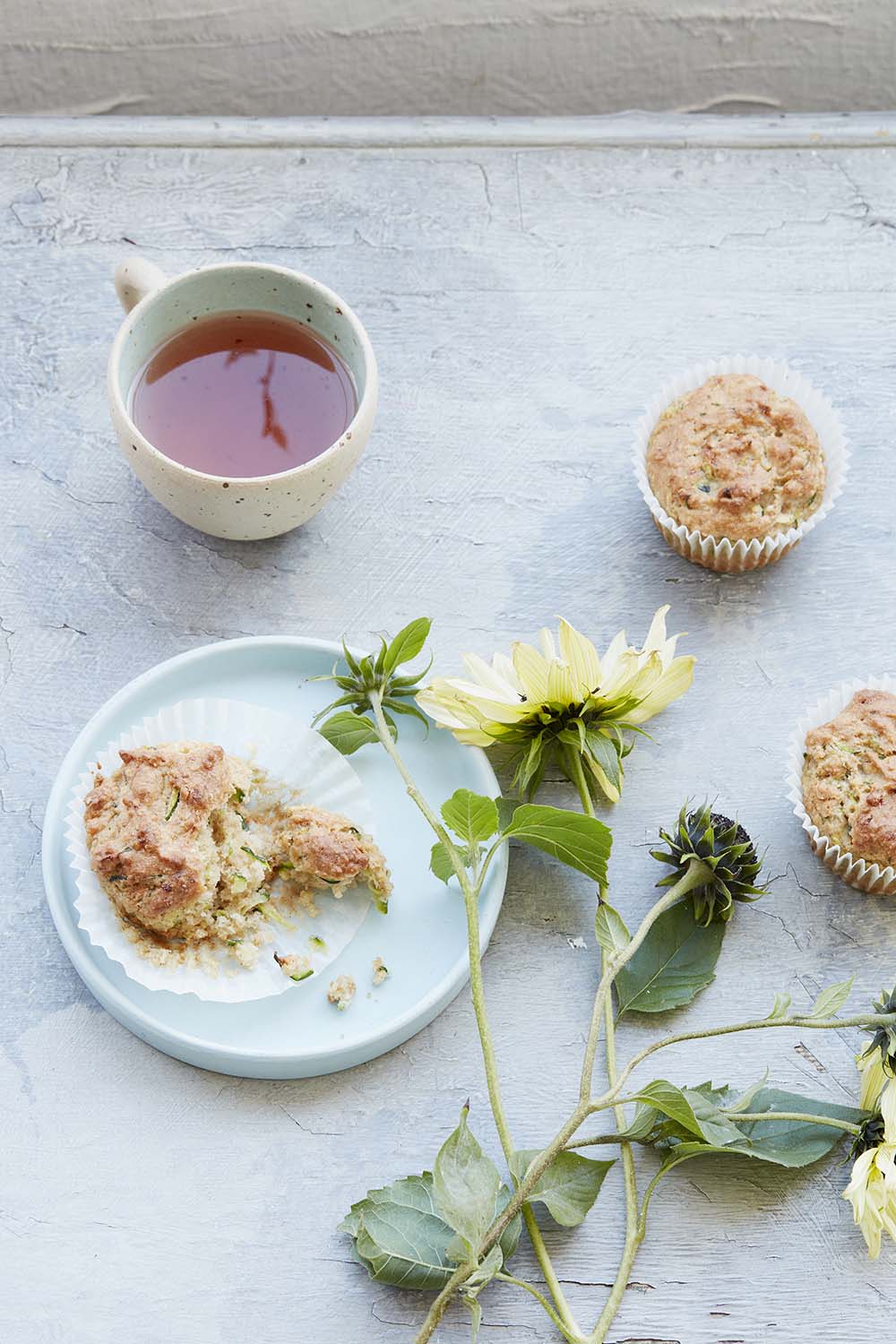 gluten free courgette bread muffins caroline byron