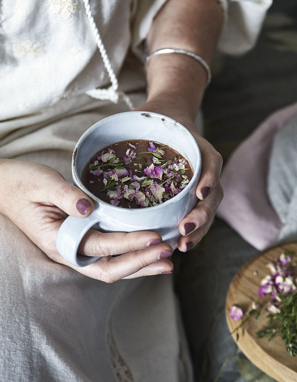 thyme & orange blossom hot cacao herbs to help your health