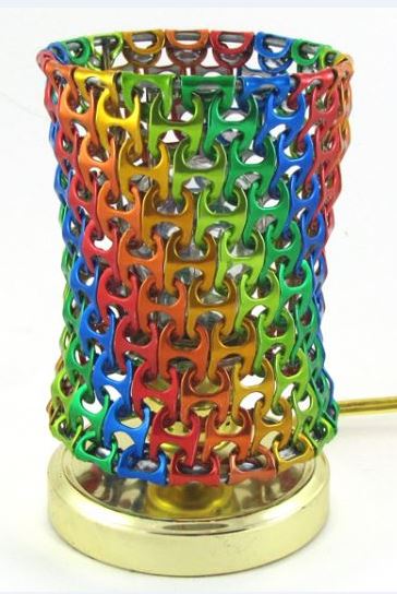 pop top lamp shade multicoloured upcycle waste Healthista