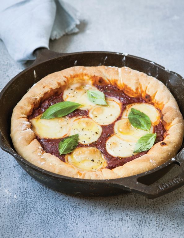 Vegan recipe Deep pan pizza vegan in 5 Healthista