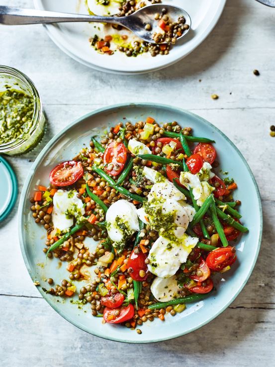 3 healthy recipes we love from Gemma Atkinson's new cookbook Gemma Atkinson Lentil and mozarella salad