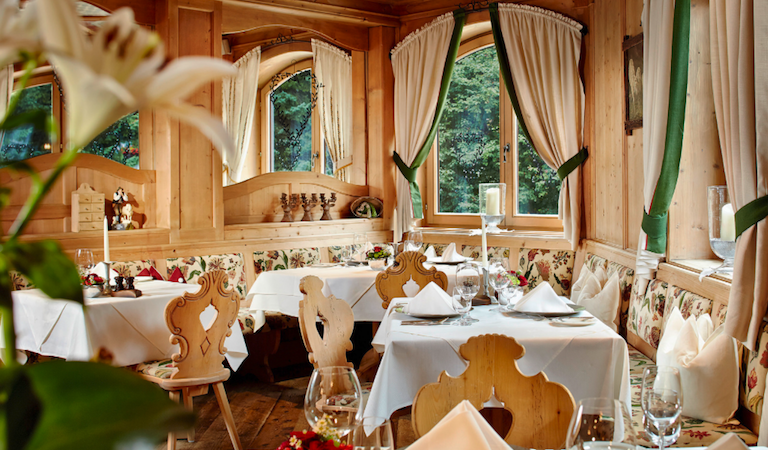 austrian tyrol, ski and spa, dining room