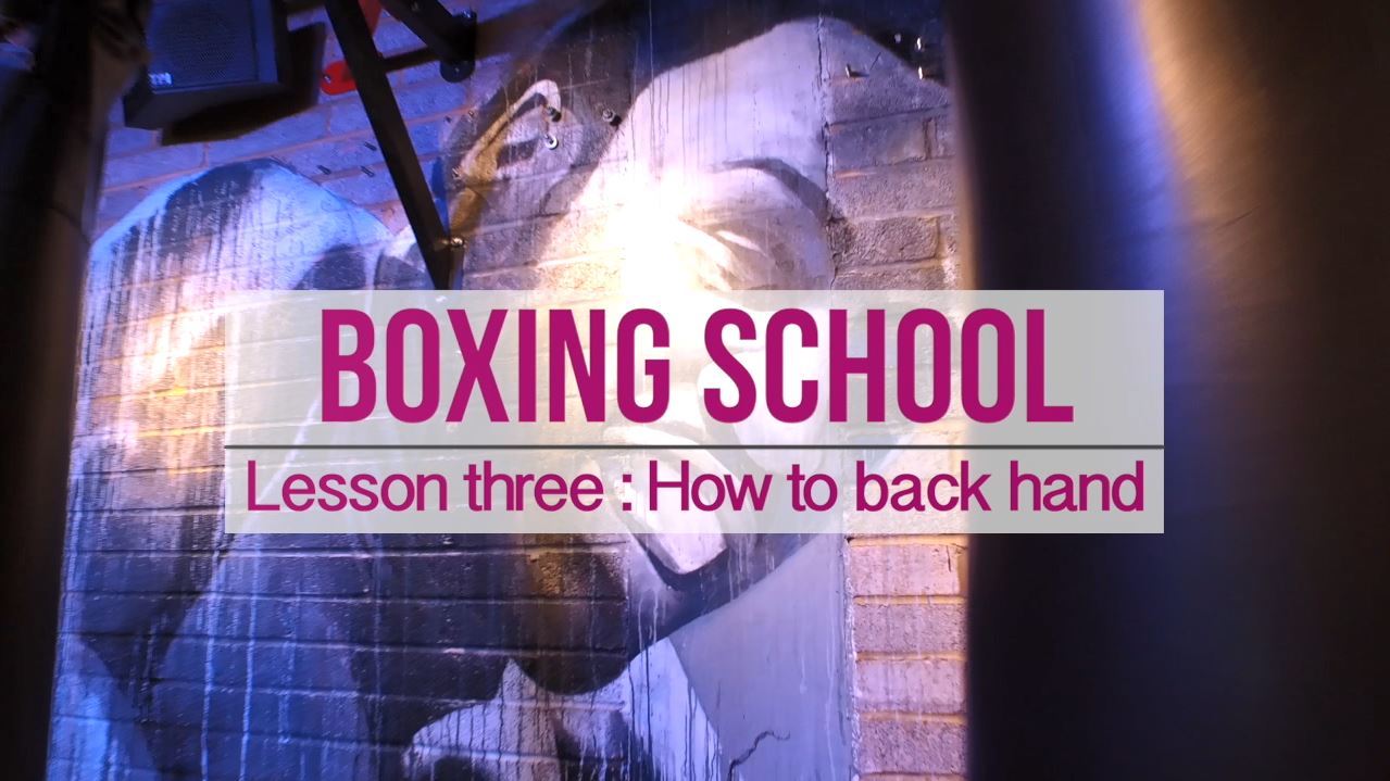 Lesson 3 how to back hand
