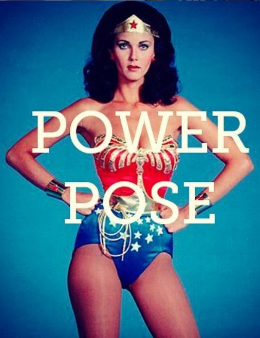 Power pose wonder woman pose