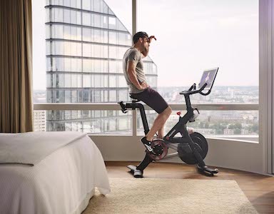 peloton bike leaning