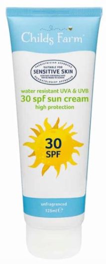 Childs Farm 30 spf sun cream Annabel