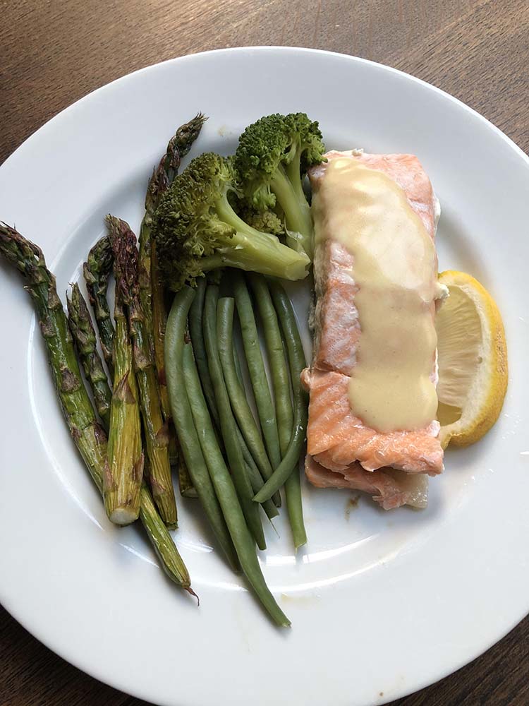 Portein salmon and veg 1