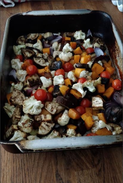 vegetable tray bake