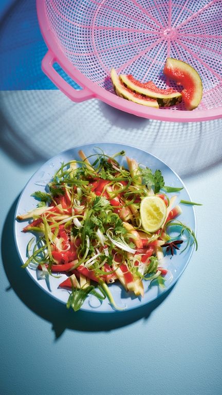 5 vegan recipes with healing spices - watermelon salad