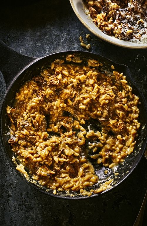 easy dinner ideas - mushroom risotto