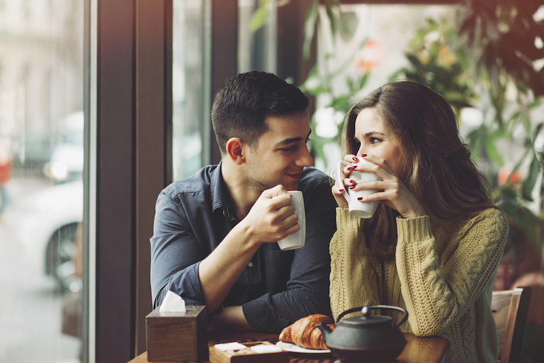 happy couple finding true love body image