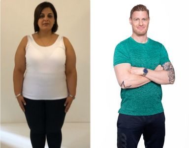 Dina's Transformation week 1 FEATURED weight-loss transformation