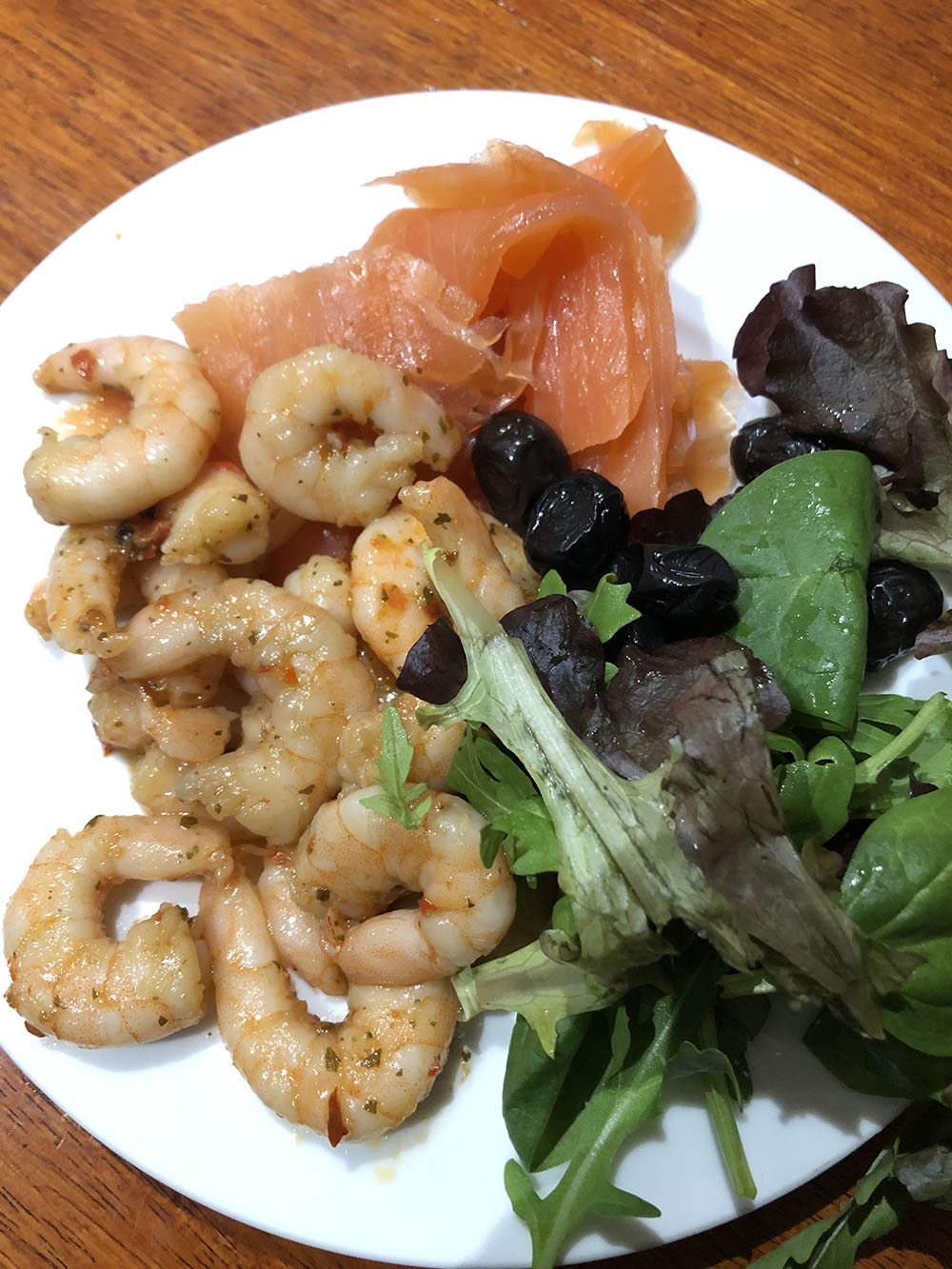 food transformation dina salmon prawn lunch