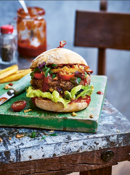 Protein packed black bean burger