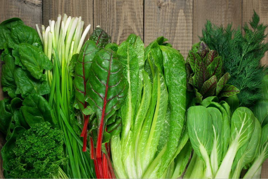 stressed out leafy greens will help to reduce stress