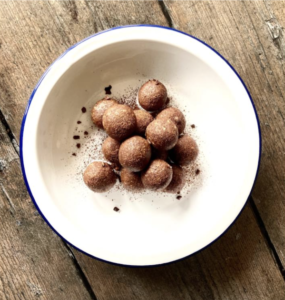 peanut butter chocolate protein balls