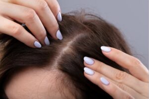 healthy shiny hair scalp