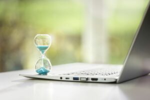 workplace overwhelm hour glass timer