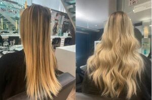 Olivia Hair before and after at Charles Worthington