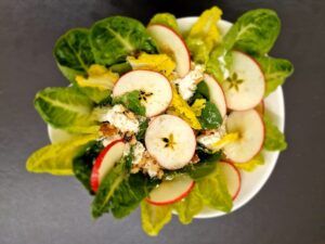 Apple spinach walnut salad grey healthy recipes