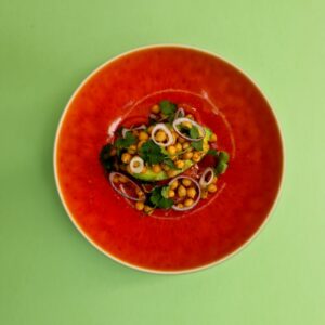 Chickpea avo tom salad green