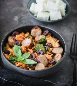 healthy pasta recipes ryan le breton greek pasta with sausage