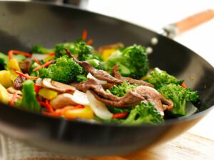 iron deficiency add veggies to a stir fry