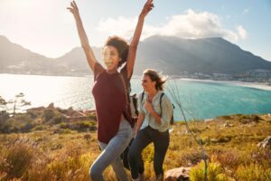 Could a ‘Sunday Reset’ be the key to a happier and healthier life two women on a walk