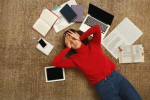 cortisol and stress woman overworked